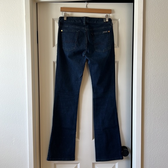 👖 7 FOR ALL MANKIND Denim - Kimmie Bootcut - Dark Wash - Size 30 - Picture 3 of 7